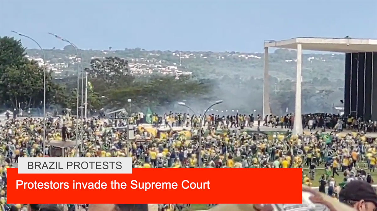 Brazilia protestează