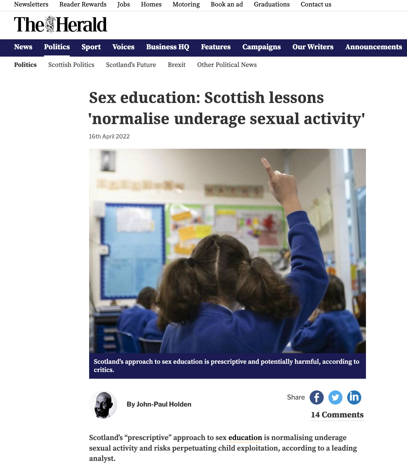 sex education scotland