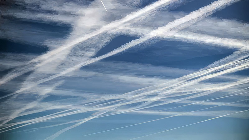 chemtrails lines sky