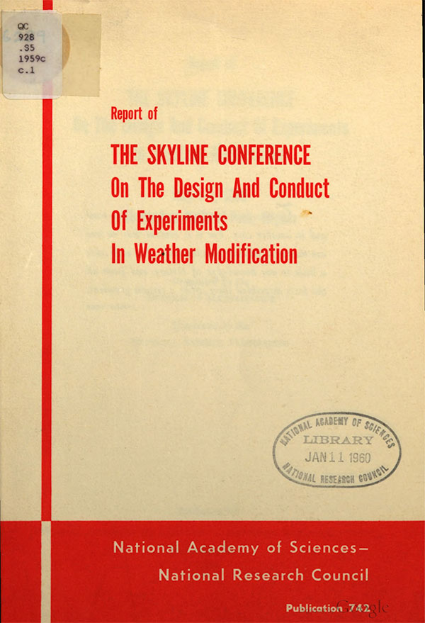 skyline conference weather modification