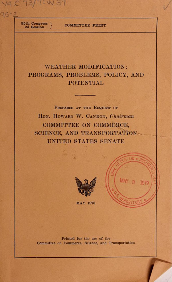 weather modification programs