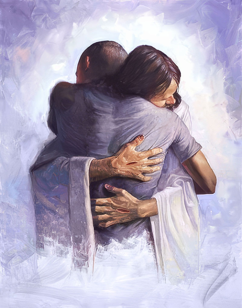 jesus christ healing embrace