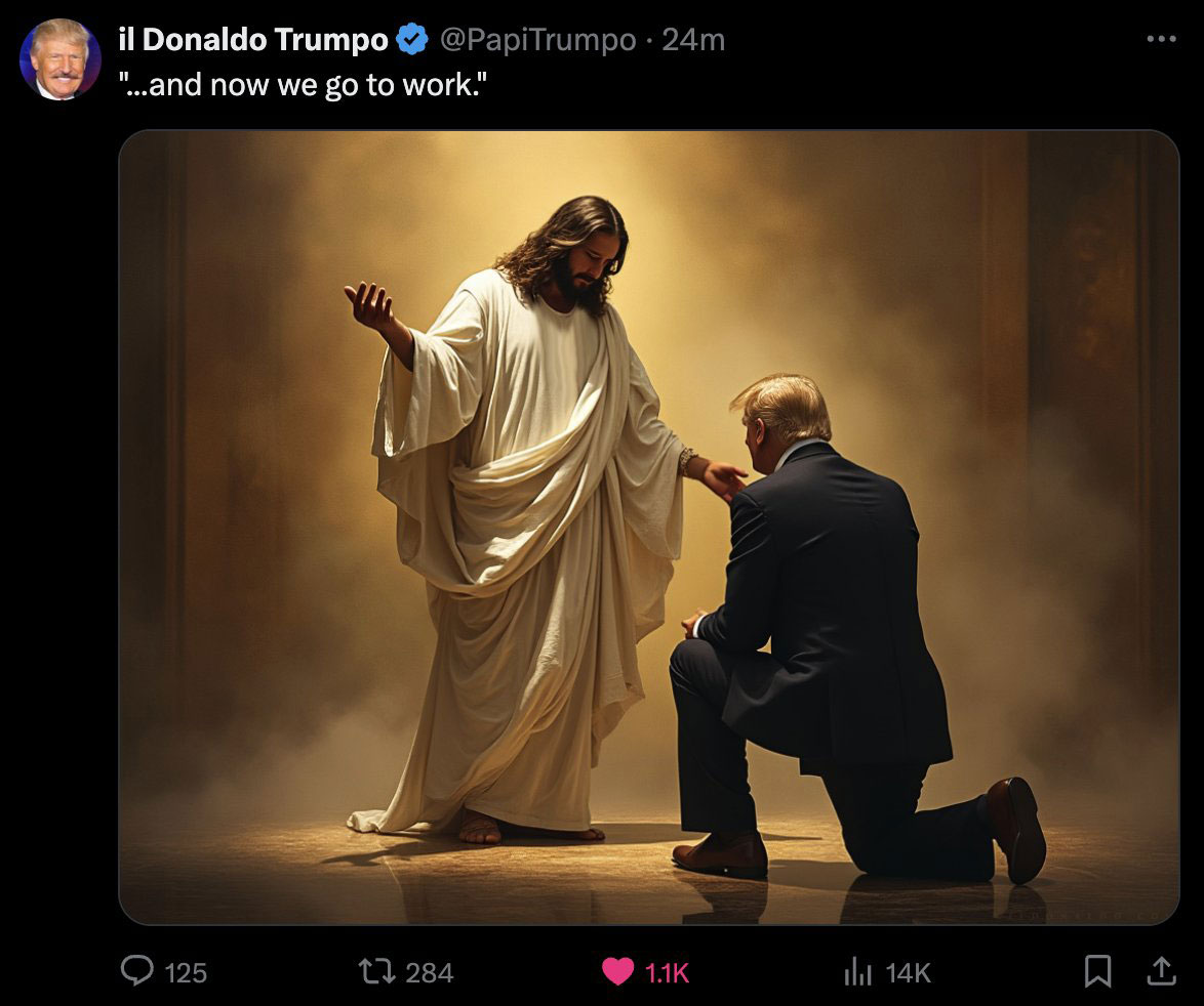 jesus christ donald trump