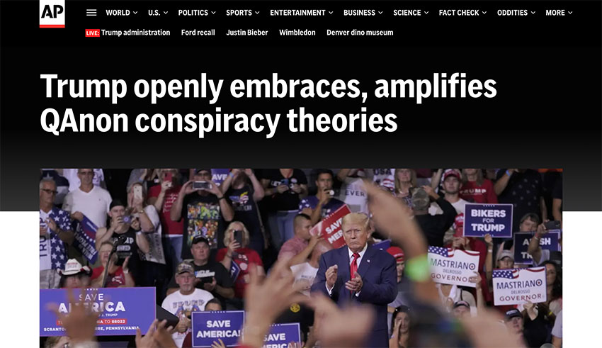 trump embraces q trump embraces q